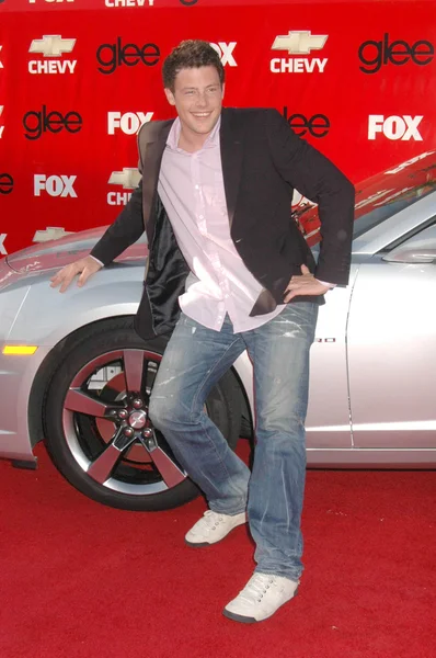 Cory Monteith στο Glee Season πρεμιέρα πάρτι. Ιτιές σχολείο, Culver City, Ca. 09-08-09 — Φωτογραφία Αρχείου