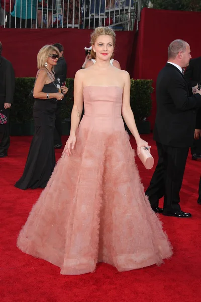 Drew barrymore op de 61ste jaarlijkse primetime die Emmy awards. Nokia theatre in los angeles, ca. 09-20-09 — Stockfoto