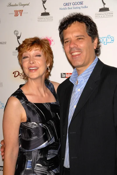 Sharon Lawrence and husband Tom — Stock Photo, Image
