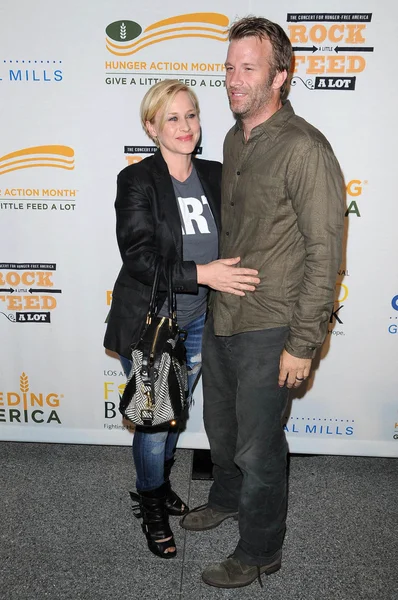 Patricia arquette und thomas jane beim Benefizkonzert "Rock a little, feed a lot". club nokia, los angeles, ca. 29.09.09 — Stockfoto