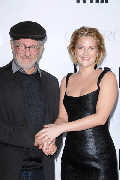Steven Spielberg e Drew Barrymore — Foto Stock