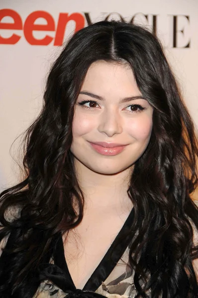 Miranda Cosgrove at the 7th Annual Teen Vogue Young Hollywood Party. Milk Studio, Hollywood, CA. 09-25-09 — Stok fotoğraf