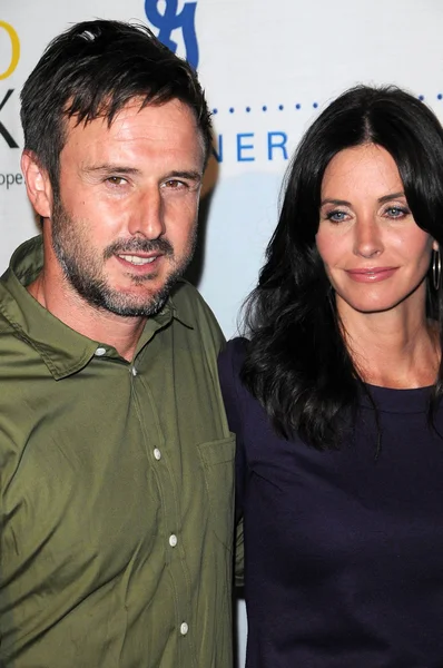 David arquette und courteney cox — Stockfoto