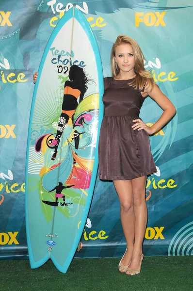 Emily Osment in the press room at Teen Choice Awards 2009. Gibson Amphitheatre, Universal City, CA. 08-09-09 — Stock Photo, Image