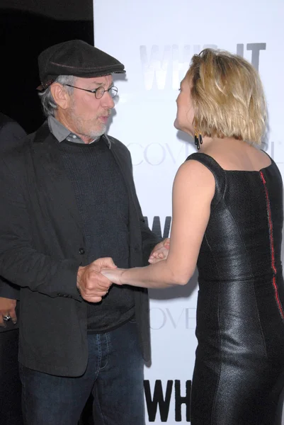 Steven Spielberg and Drew Barrymore — Stock Photo, Image