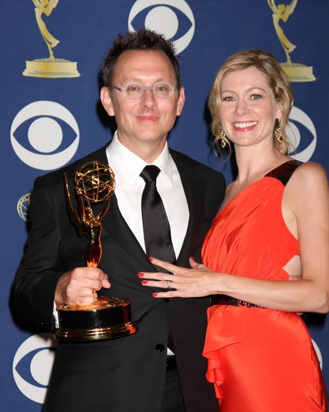 Michael Emerson and Carrie Preston — Stock Photo, Image
