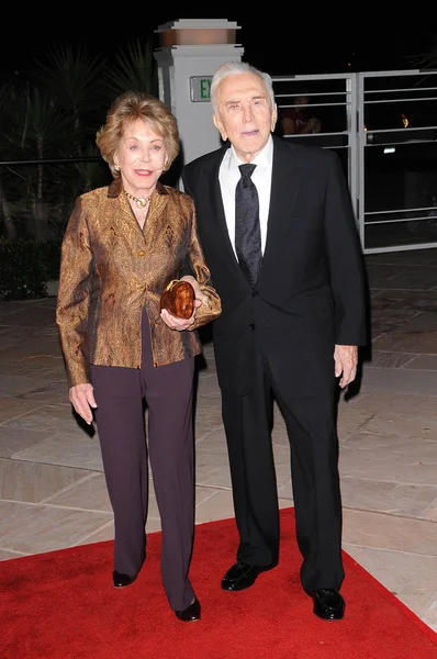 Anne Buydens, Kirk Douglas — Foto Stock