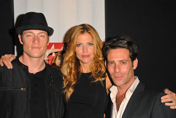 Tahmoh Penikett, Tricia Helfer and James Callis — Stock Photo, Image