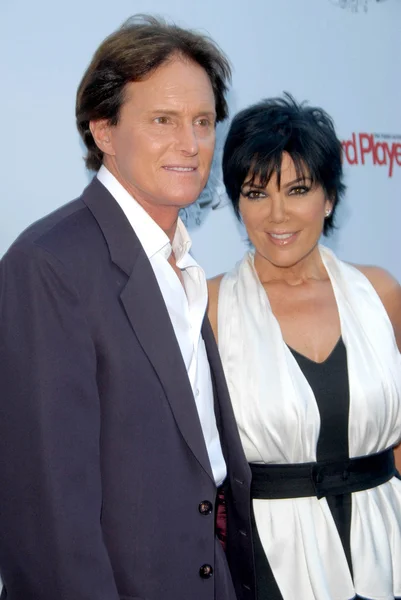 Bruce Jenner and Kris Jenner at the Aces and Angels Celebrity Poker Party. Playboy Mansion, Beverly Hills, CA 07-11-09 — Stock Photo, Image