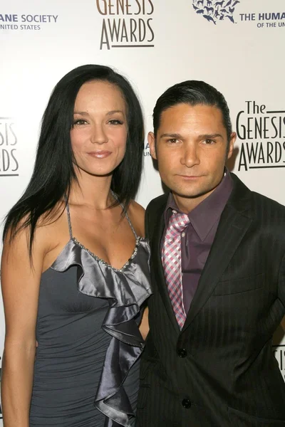 Susie feldman i corey feldman — Zdjęcie stockowe