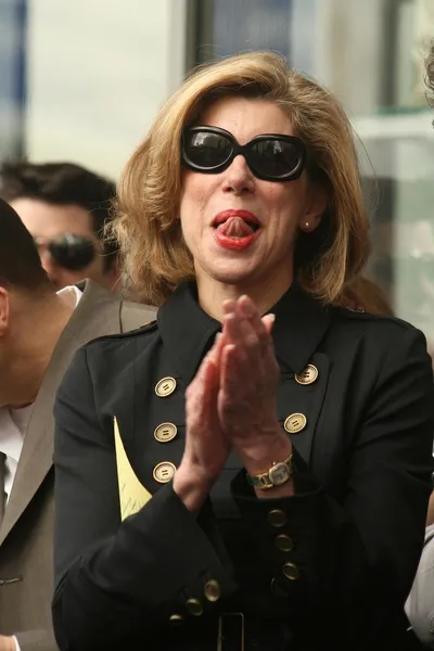Christine Baranski at the Ceremony Honoring Chuck Lorre with the 2,380th Star on the Hollywood Walk of Fame. Hollywood Boulevard, Hollywood, CA. 03-12-09 — Stockfoto