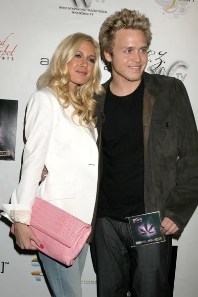 Heidi Montag y Spencer Pratt en el Celebrity Birthday Bash for Artist 'Ya-Boy!'. Área Nightclub, West Hollywood, CA. 01-28-09 — Foto de Stock