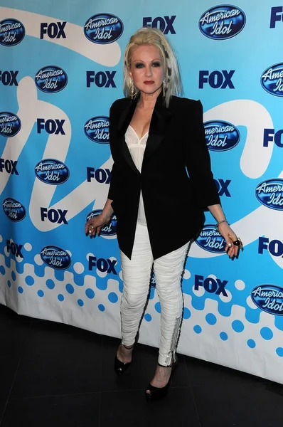 Cyndi Lauper in the Press Room at the 'American Idol' Grand Finale 2009. Nokia Theatre, Los Angeles, CA. 05-20-09 — Stock Photo, Image