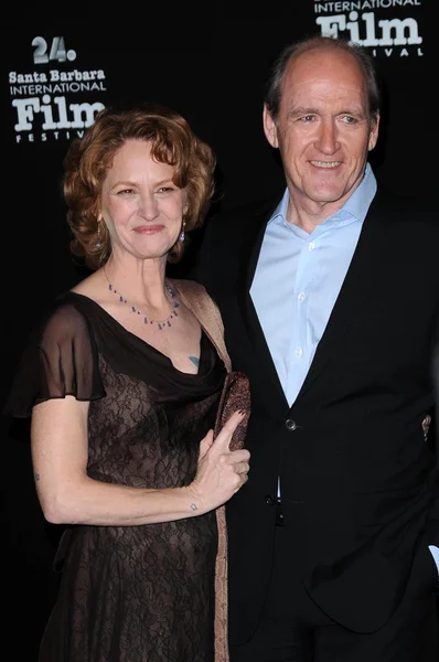 Melissa Leo and Richard Jenkins at the 2009 Virtuosos Award Presentation Gala. Lobero Theatre, Santa Barbara, CA. 01-28-09 — Stock Photo, Image