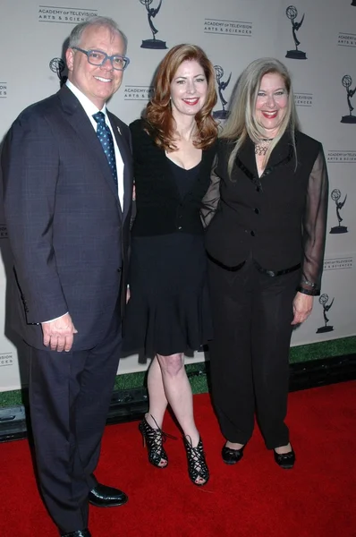 John Shaffner with Sherry Lansing and Lynn Roth — Stock Photo, Image