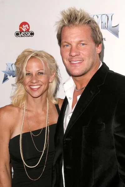 Chris Jericho i żona Jessica — Zdjęcie stockowe
