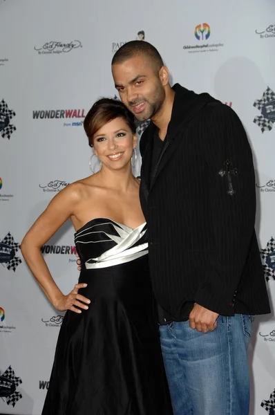 Eva Longoria Parker dan Tony Parker — Stok Foto