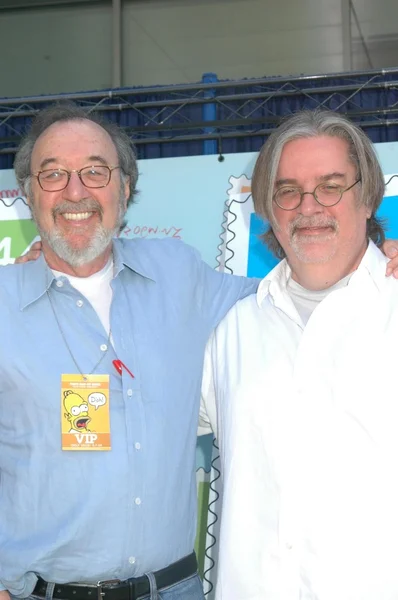 James L. Brooks and Matt Groening — Stok fotoğraf