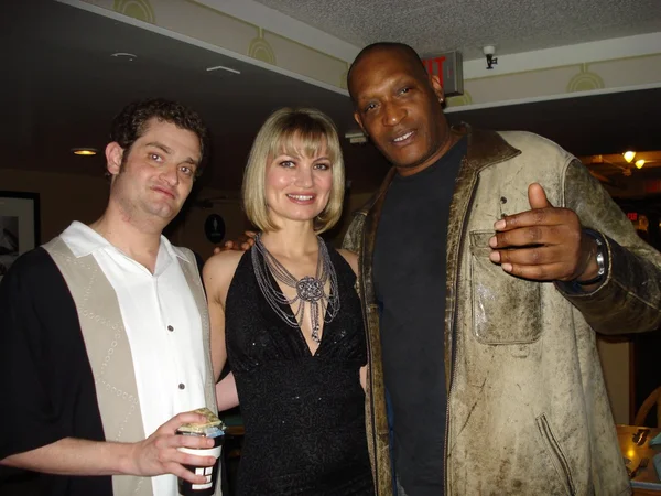 Josh Eisenstadt with Rena Riffel and Tony Todd at the Paranoia Horror Film Festival. Queen Mary, Long Beach, CA. 03-13-09 — 스톡 사진