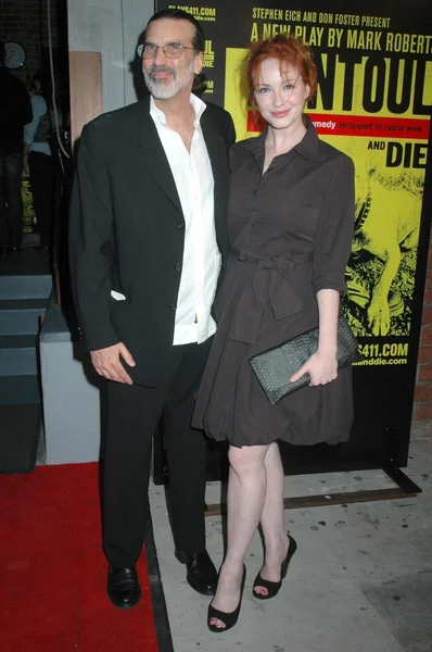 Don Foster and Christina Hendricks — Stockfoto