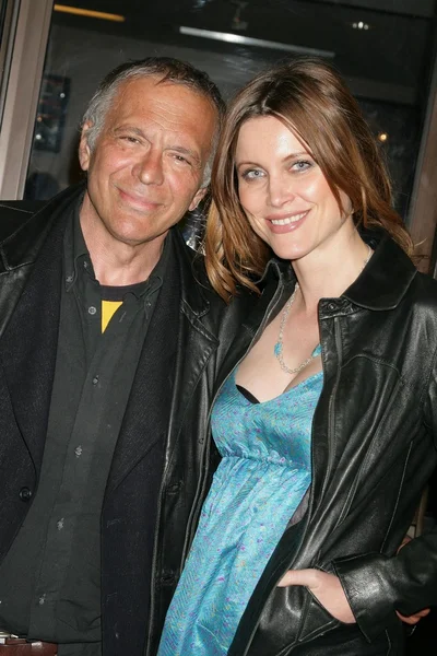 Nick Mancuso and Silvia Suvadova at a Special Industry Screening of 'Break'. Laemmle's Music Hall 3, Beverly Hills, CA. 05-01-09 — Stock Photo, Image