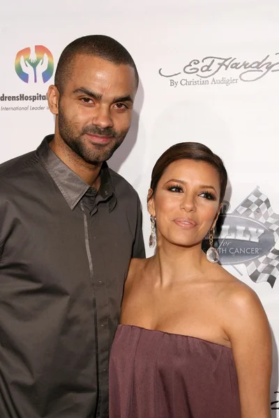 Tony Parker and Eva Longoria Parker — Stock Photo, Image