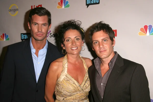 Jeff Lewis with Jenni Pulos and Ryan Brown — Stock Fotó