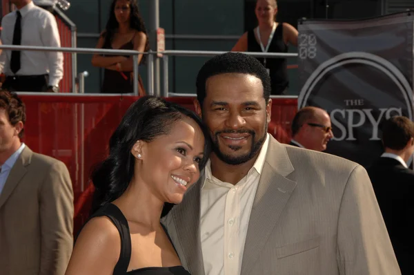 Jerome Bettis and wife Trameka — Stock Photo, Image