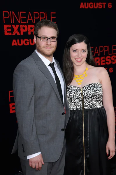 Seth Rogen and friend — Stock Photo, Image