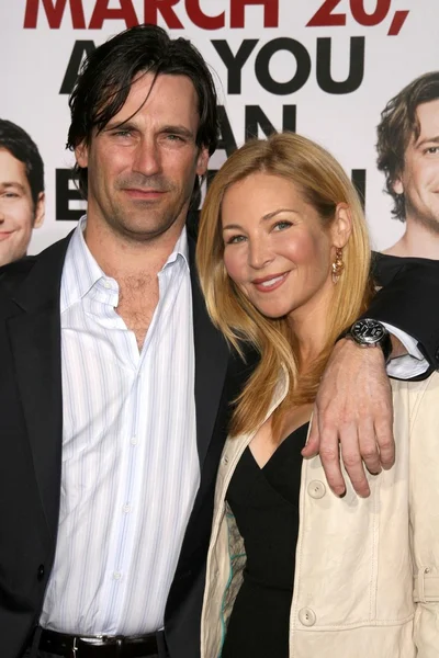 Jon hamm i jennifer westfeldt — Zdjęcie stockowe