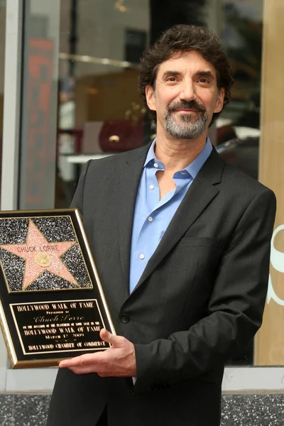 Chuck Lorre en la Ceremonia Honrándolo con la estrella 2,380 en el Paseo de la Fama de Hollywood. Hollywood Boulevard, Hollywood, CA. 03-12-09 — Foto de Stock