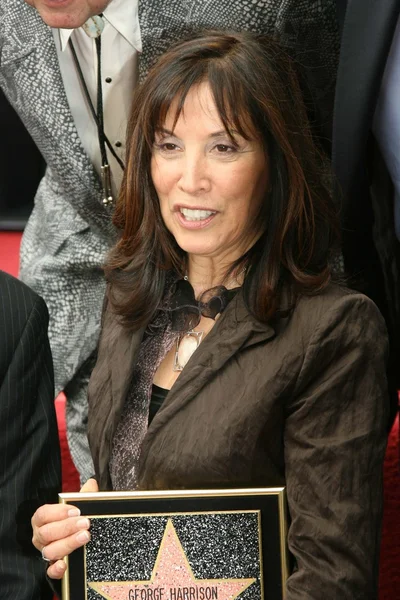 Olivia Harrison at the ceremony posthumously honoring George Harrison with a star on the Hollywood Walk of Fame. Vine Boulevard, Hollywood, CA. 04-14-09 — ストック写真