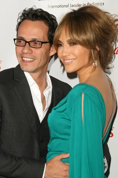 Marc Anthony and Jennifer Lopez — Stock Photo, Image