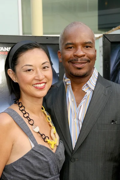 David Alan Grier and wife Christine at the Los Angeles Premiere of 'Dance Flick'. Arclight Hollywood, Hollywood, CA. 05-20-09 — ストック写真
