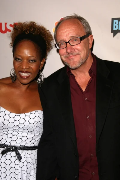 Alfre Woodard and Roderick Spencer at the NBC Universal 2008 Press Tour All Star Party. Beverly Hilton Hotel, Beverly Hills, CA. 07-20-08 — Stock Photo, Image