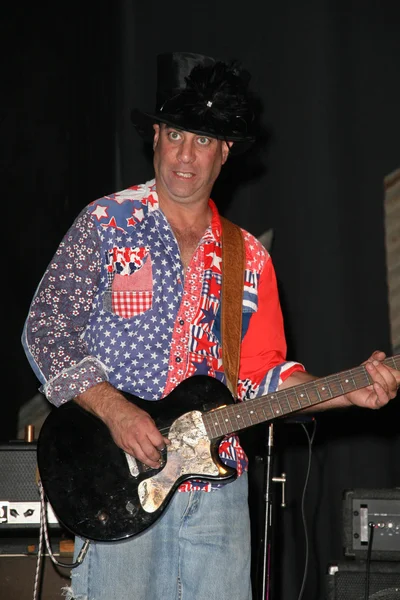 Bruno Frasca at the America Welcomes Harry The Dog and the Traveling Soul Circus concert featuring Gibson USA custom guitars, Unknown Theater, Hollywood, CA. 04-17-2009 Stock Picture