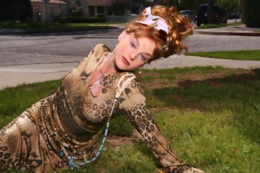 Dana Daurey at the photo day for 'Miguel Torres' and 'Deborah Linquist' Clothing with Makeup by 'Ashley Blair'. Private Location, Beverly Hills, CA. 03-30-09