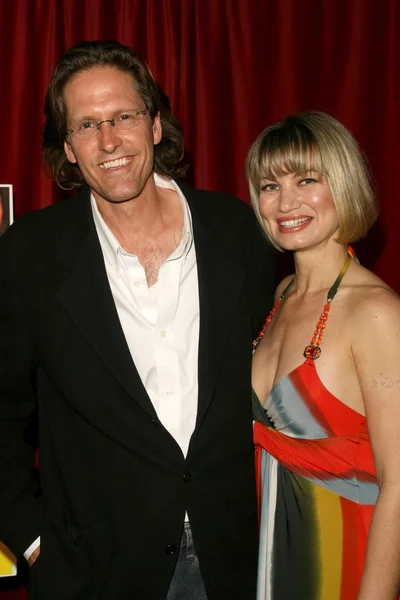 Glenn Berkenkamp and Rena Riffel at the Los Angeles Premiere of 'Trasharella'. Lions Gate Screening Room, Santa Monica, CA. 05-09-09 — Stock fotografie