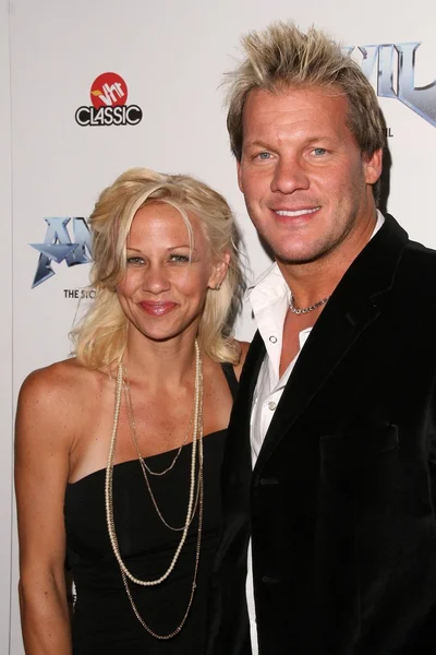 Chris Jericho e esposa Jessica — Fotografia de Stock