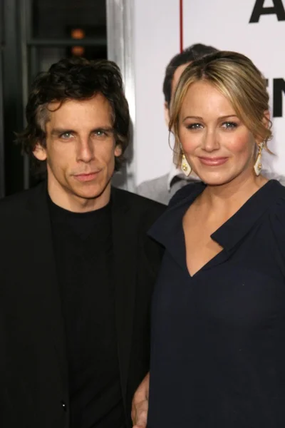 Ben stiller a manželka christine taylor — Stock fotografie