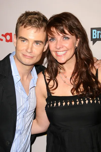 Robin dunne en amanda tapping — Stockfoto