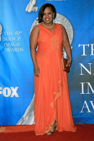 Chandra wilson 40 naacp Image Ödülleri, basın odasında. Auditorium, los angeles, ca. 02-12-09 türbe — Stok fotoğraf