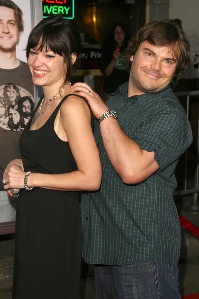 Tanya haden und jack black — Stockfoto