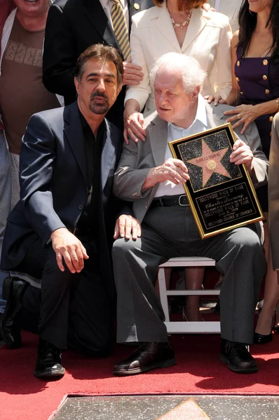 Joe Mantegna and Charles Durning — Stok fotoğraf