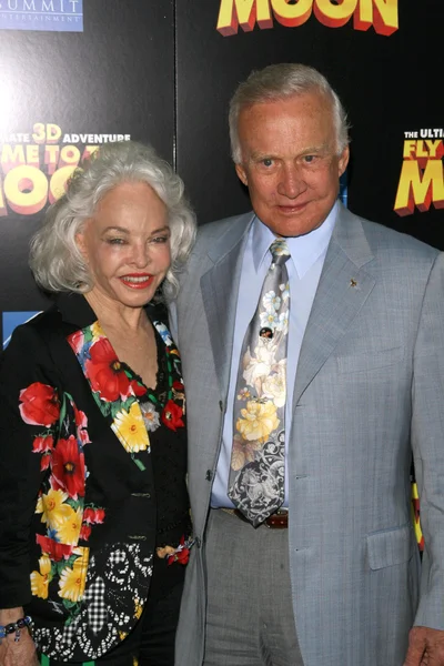 Buzz Aldrin e moglie Lois — Foto Stock