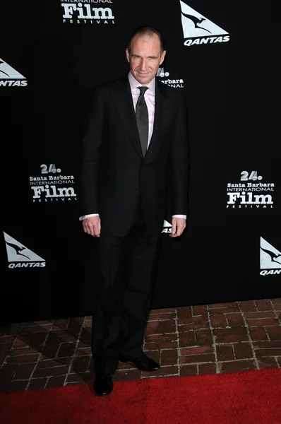 Ralph Fiennes sinema Öncü Ödülü Tanıtımı Gala Santa Barbara Uluslararası Film Festivali. Arlington tiyatro, Santa Barbara, Ca. 01-27-09 — Stok fotoğraf