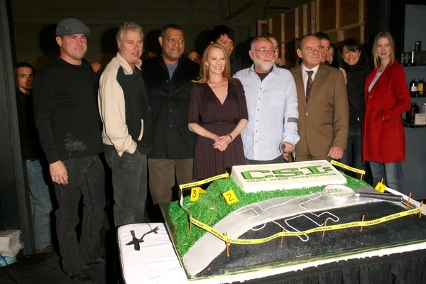 Cast of 'CSI Crime Scene Investigation' at the CSI Crime Scene Investigation 200th Episode Celebration. Universal Studios, Universal City, CA. 02-10-09 — Stockfoto