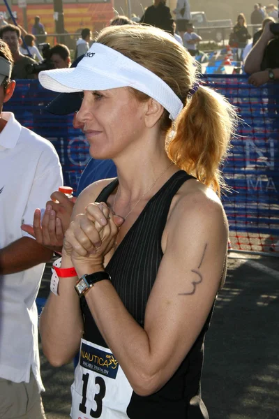 Felicity huffman na 21 nautica malibu triatlon předložený toyota. Zuma beach, malibu, ca. 09-16-07 — Stockfoto