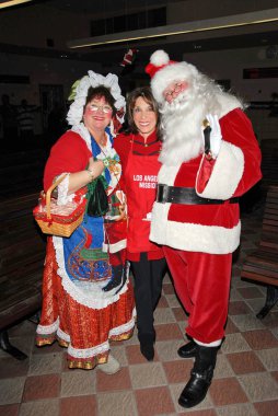 Кейт Ліндер в Лос-Анджелесі місії Різдвяна вечеря для бездомних. Лос-Анджелес місії, Лос-Анджелес, Каліфорнія. 24-12-07