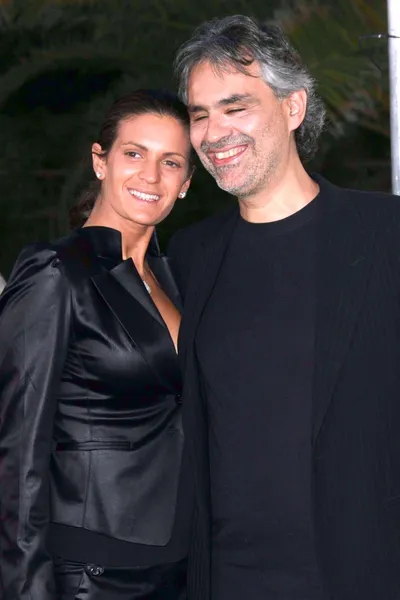 Andrea Bocelli, Veronica Berti — Stock Photo, Image